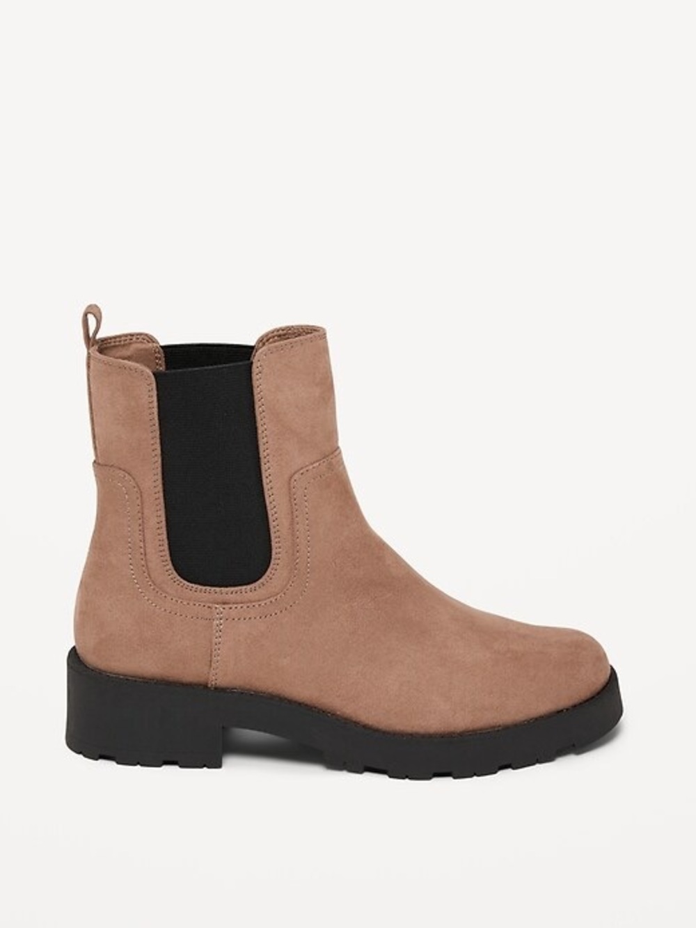 Old Navy Women's Taupe Faux Suede Chelsea Boot